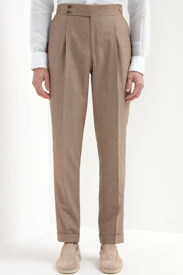 Almond Soragna trousers - Made in Italy