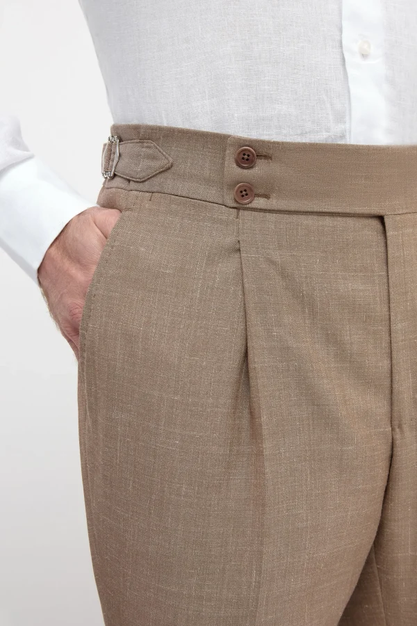Almond Soragna trousers - Made in Italy