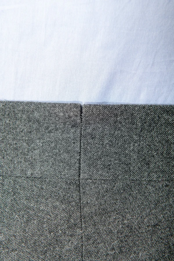 Anthracite flannel Soragna trousers - Made in Italy