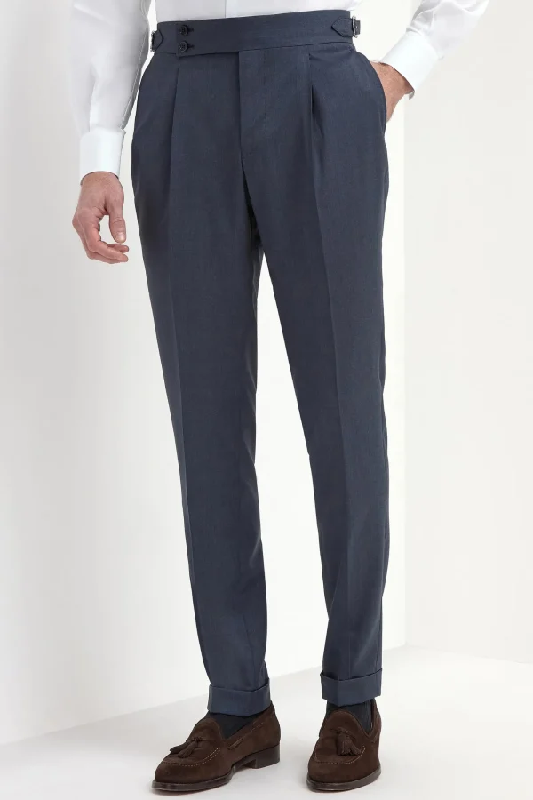 Avio blue Soragna trousers - Made in Italy