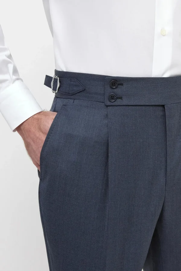 Avio blue Soragna trousers - Made in Italy