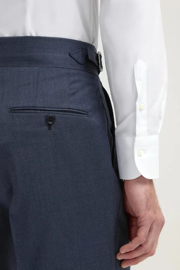 Avio blue Soragna trousers - Made in Italy