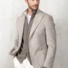 Beige corduroy jacket "Soragna Collection" - Made in Italy