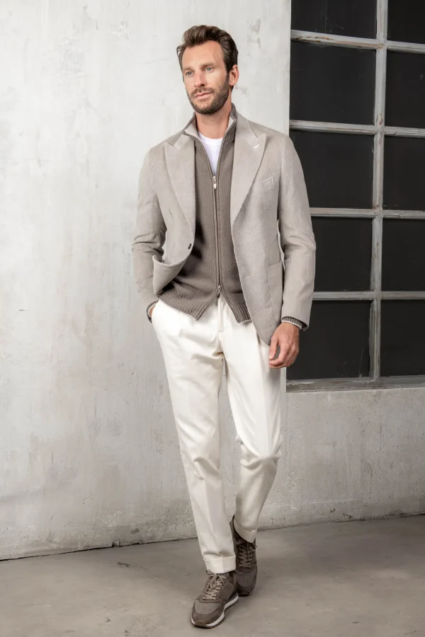 Beige corduroy jacket 