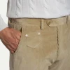 Beige corduroy Sirmione trousers - Made in Italy