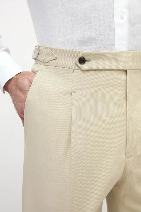 Beige cotton shorts - Made in Italy