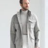 Beige field jacket - Made in Italy