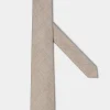 Beige flannel tie - Made In Italy