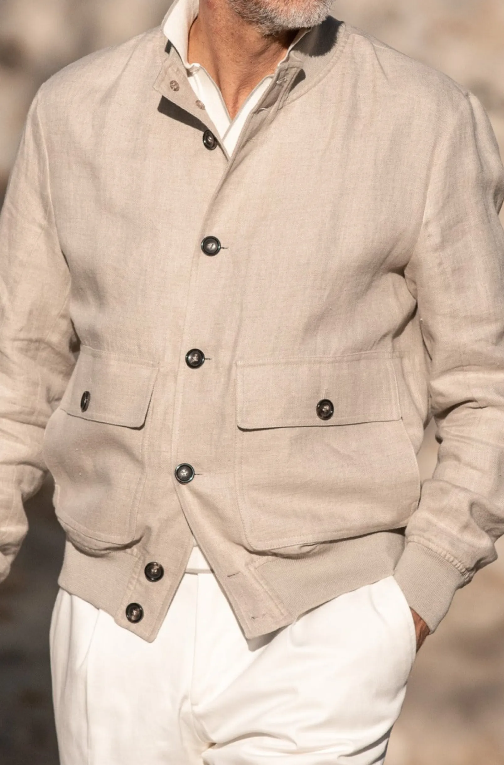 beige_linen_bomber_jacket_0.webp Beige linen bomber jacket – Made in Italy