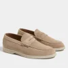 Beige penny loafers - Made in Italy