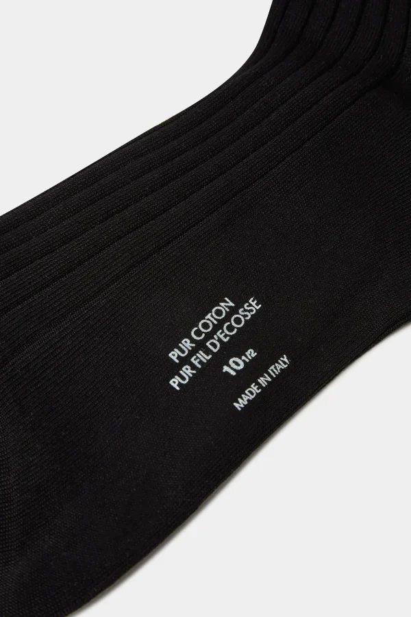 Black short socks - Made in Italy