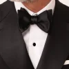 Black silk self-tie bow tie - Made In Italy