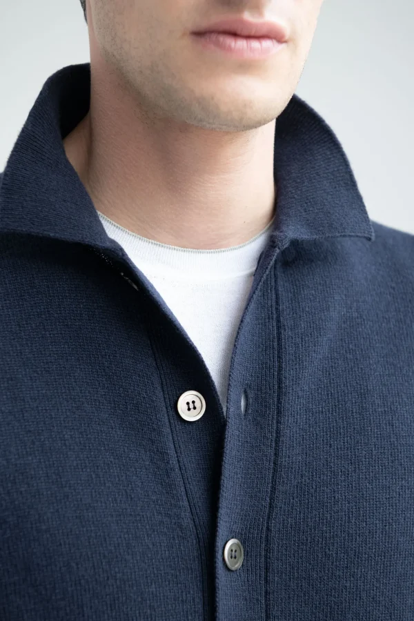 Blue cardigan – Made in Italy