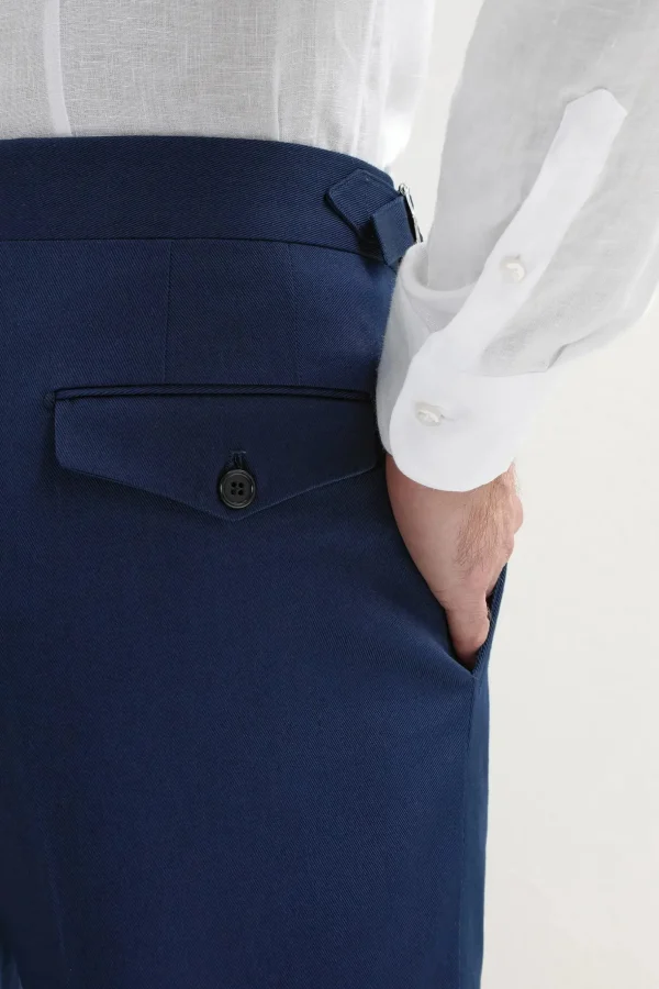Blue cotton shorts - Made in Italy
