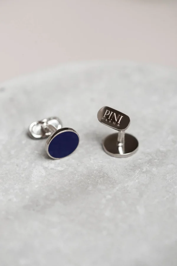 Blue cufflinks - Made in Italy