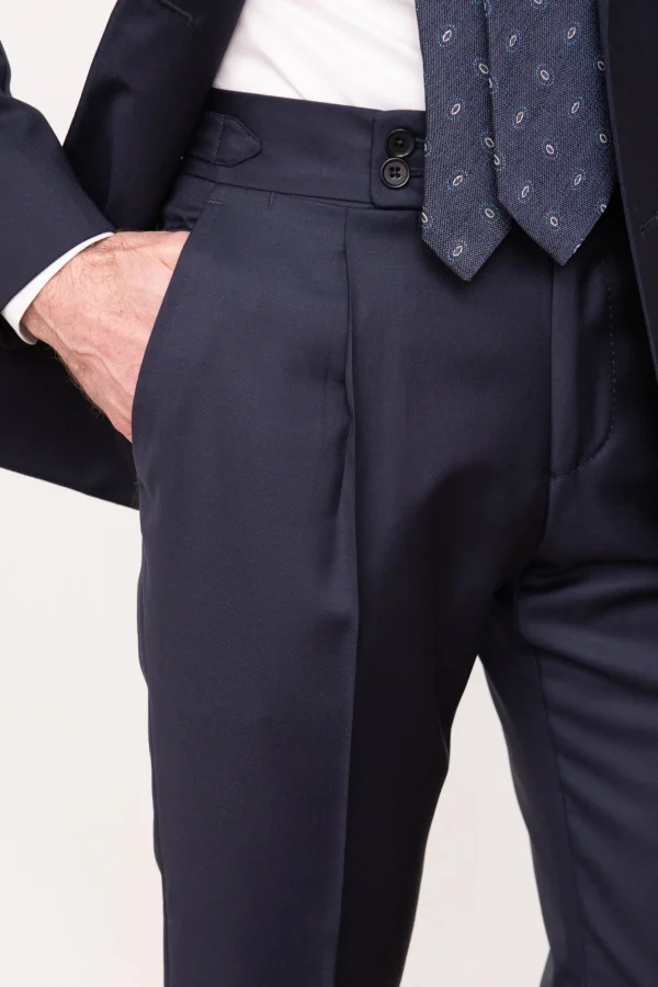 Blue double breasted suit - Made in Italy