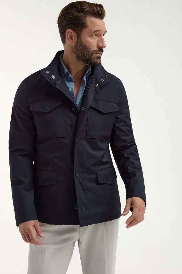 Blue field jacket - Made in Italy