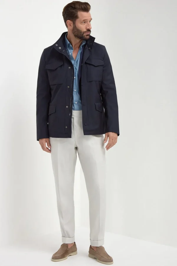Blue field jacket - Made in Italy