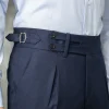 Blue flannel Limited Edition trousers - Made in Italy