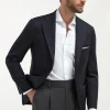Blue Full Canvas Blazer - Made in Italy