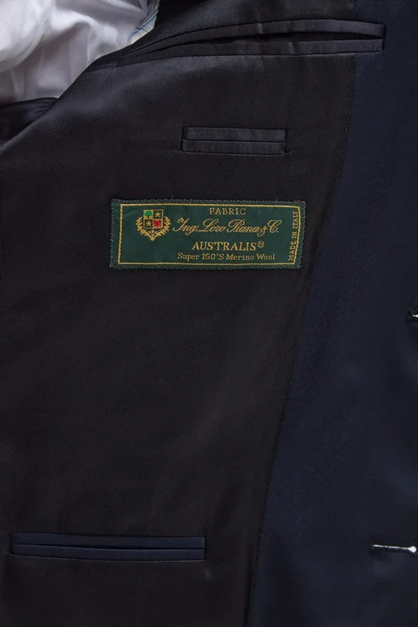 Blue Full Canvas Suit - Made in Italy