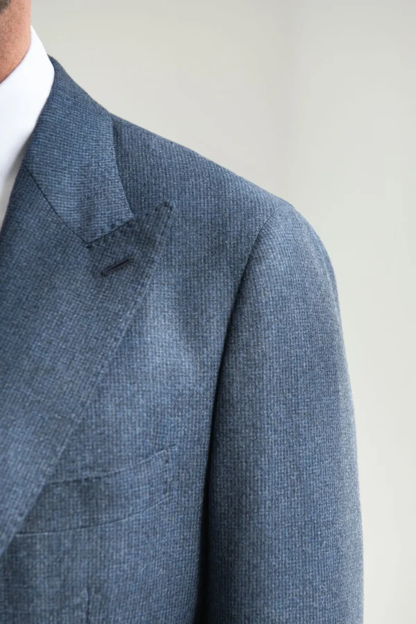 Blue houndstooth suit "Soragna Capsule Collection" - Made in Italy