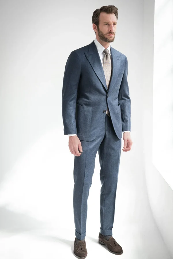 Blue houndstooth suit 