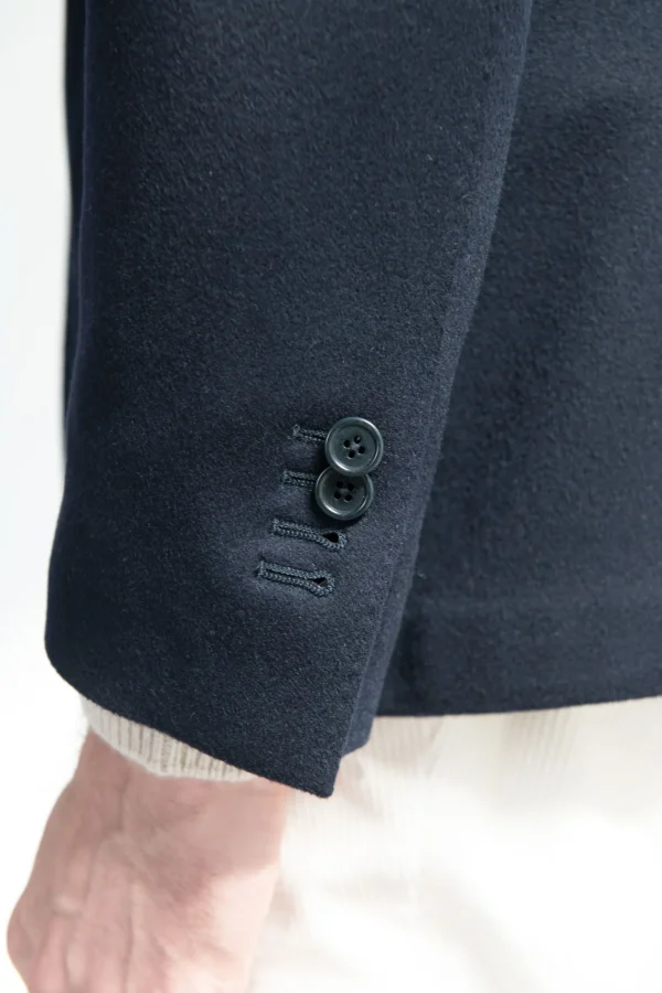 Blue jacket in cashmere - Made in Italy