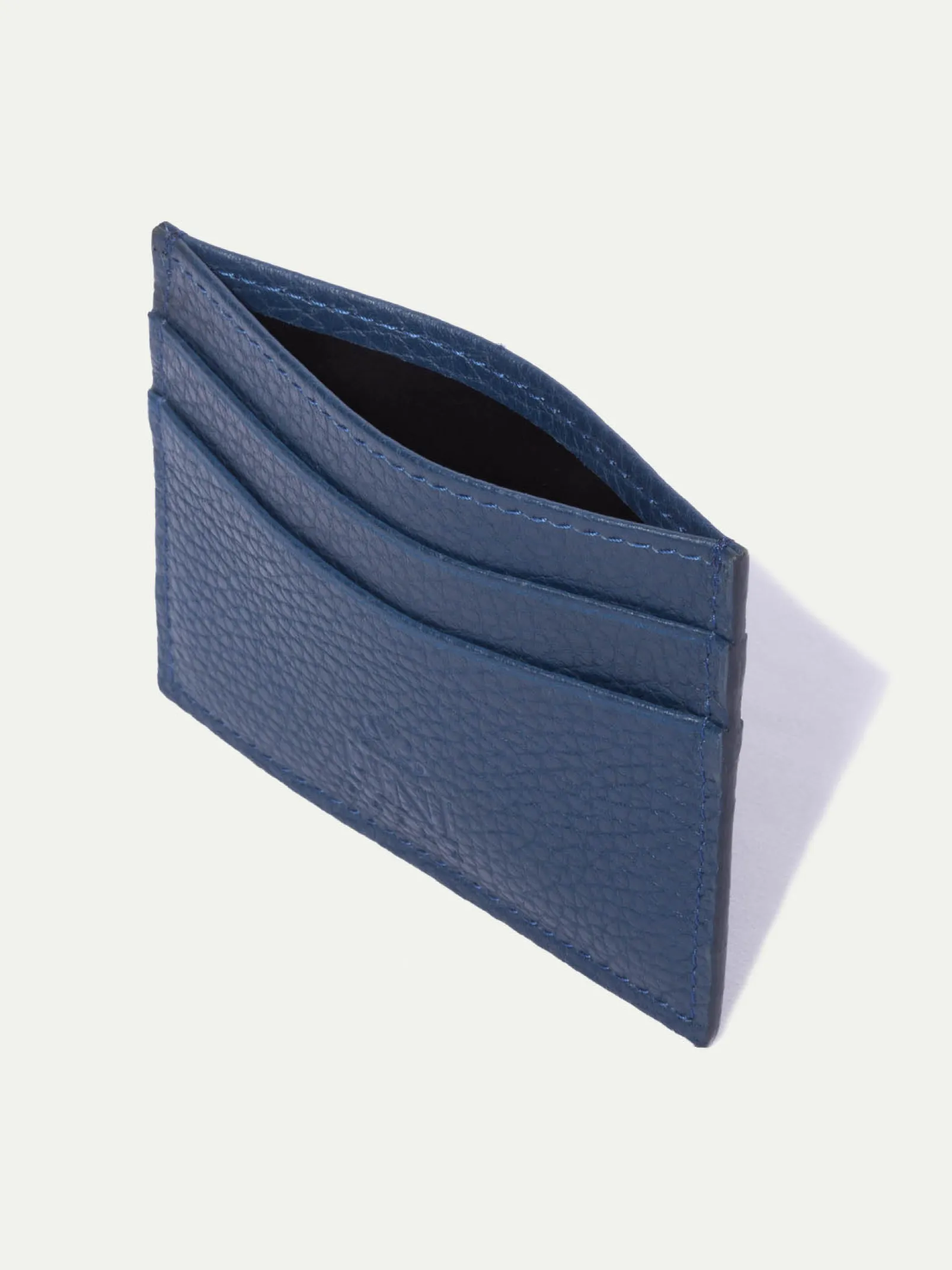 blue_leather_card_holder__1.webp Blue leather card holder - Made in Italy