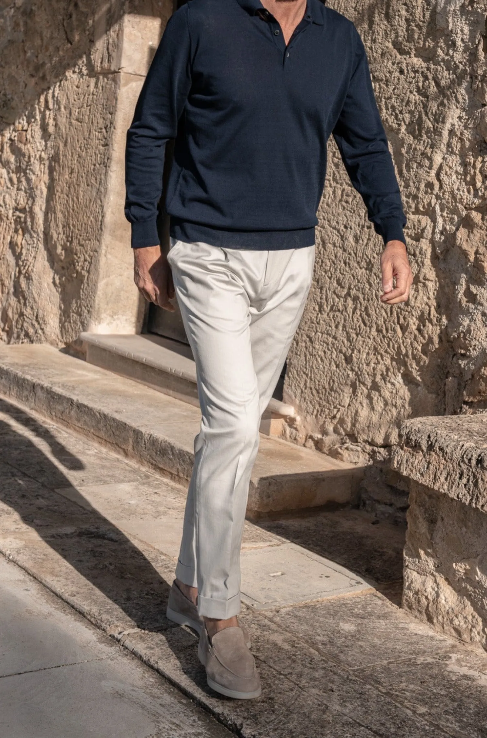blue_long_sleeve_cotton_p_2.webp Blue Long Sleeve Cotton Polo - Made in Italy