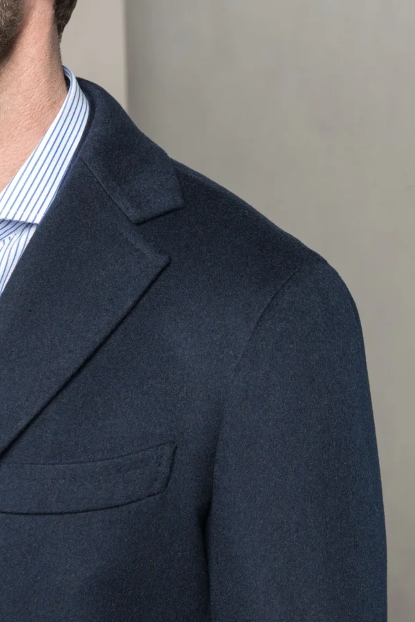 Blue overcoat - Made in Italy
