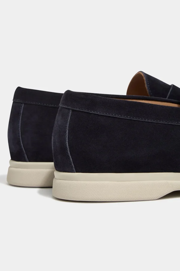 Blue penny loafers - Made in Italy