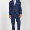 Blue pinstripe wool suit - Made in Italy