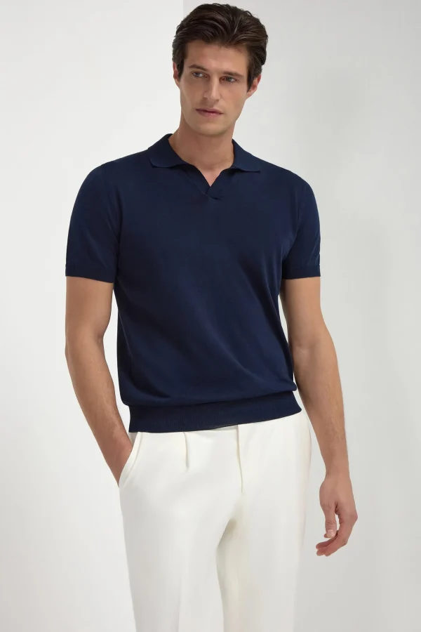 Blue polo - Made in Italy