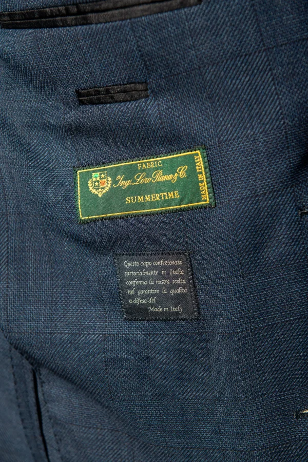 Blue Prince of Wales suit - Made in Italy