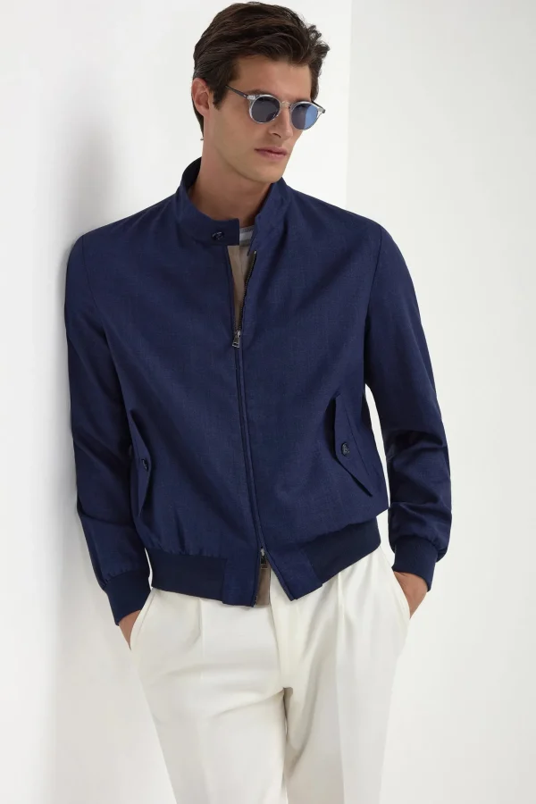 Blue short jacket – Made in Italy