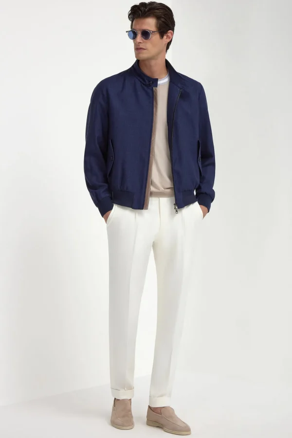 Blue short jacket – Made in Italy