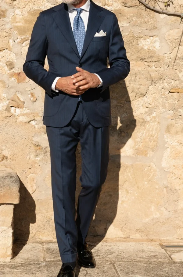 Blue solaro suit - Made in Italy