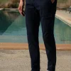 Blue stretch cotton cargo - Made in Italy