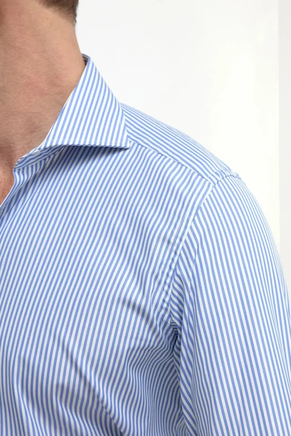 Blue Striped Shirt - Made in Italy