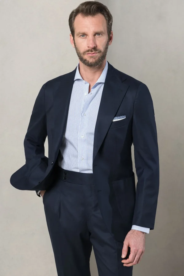 Blue suit "Nuvola" - Made in Italy