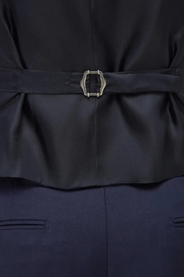 Blue waistcoat - Made in Italy