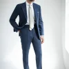 Bluette wool and cashmere suit - Made in Italy