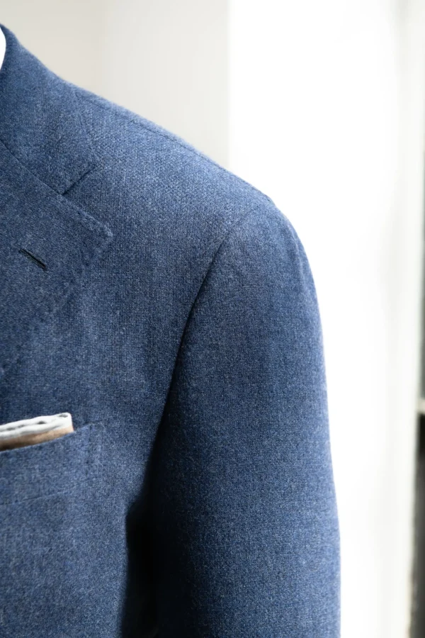 Bluette wool and cashmere suit - Made in Italy
