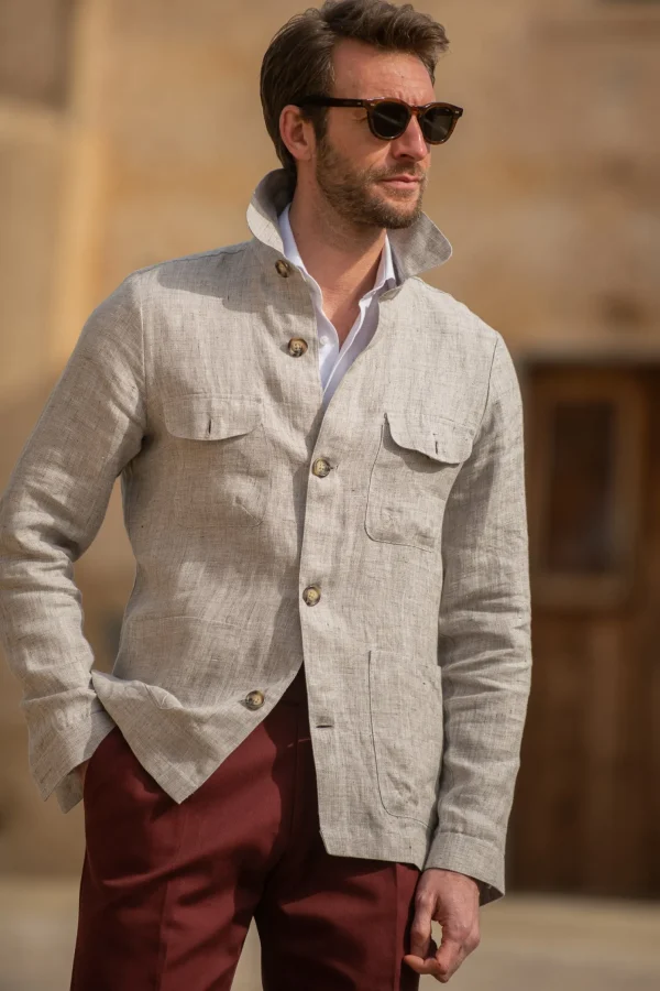 Bordeaux cotton trousers 