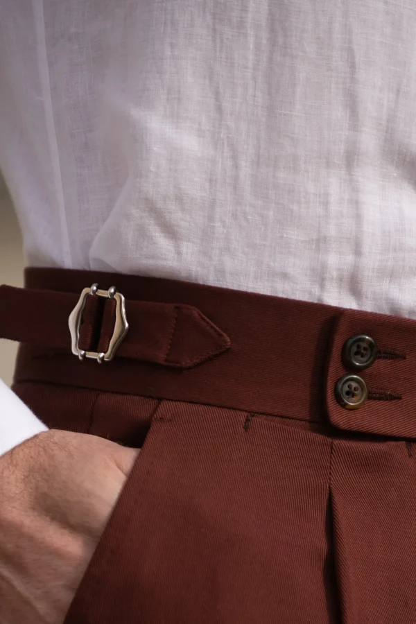 Bordeaux cotton trousers 