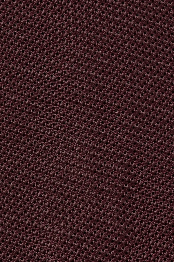 Bordeaux grenadine silk tie - Hand Made In Italy