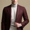 Bordeaux jacket in wool and cashmere - Made in Italy