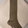 Brown - Super durable Wool short socks - Made in Italy