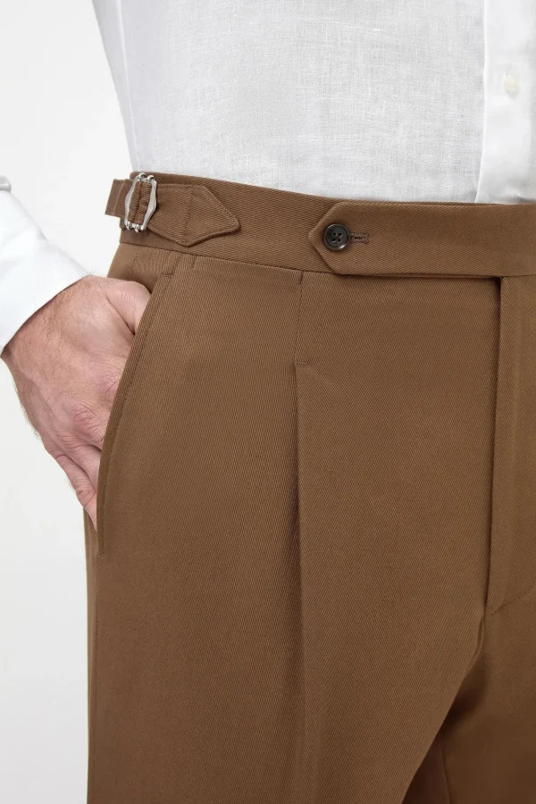 Brown cotton shorts - Made in Italy